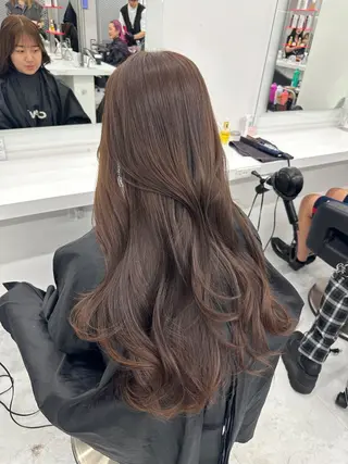 ロング カラー パーマ ヘアアレンジ メンズ キッズ ♥️韓国ヘア レイヤー♥️ゆりのヘアスタイル