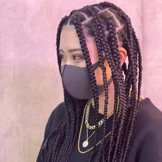 ロング カラー パーマ ヘアアレンジ キッズ ネイル マツエク・マツパ 中元 淳のヘアスタイル