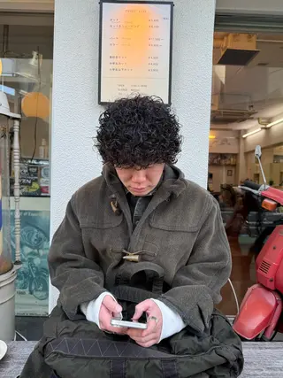 ショート パーマ メンズ barber　shop KING所属・💈メンズ　床屋💈 似合わせ💈春日井のヘアスタイル