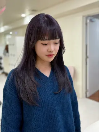 セミロング カラー ヘアアレンジ 💟RINNA 艶カラー💟のヘアスタイル