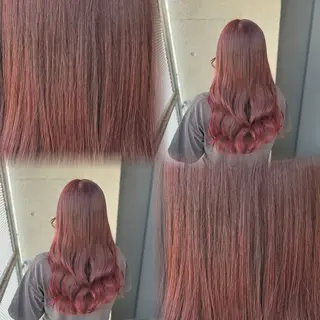 セミロング カラー 髙橋 李里亜のヘアスタイル