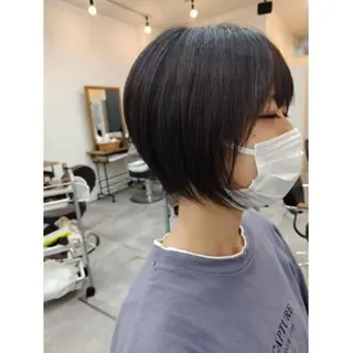 ショート LUXbe博多バスターミナル店所属・澤田 あきのヘアスタイル