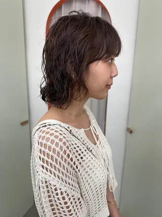 ショート パーマ ボブ/レイヤー/ケア パーマ/リュウタのヘアスタイル