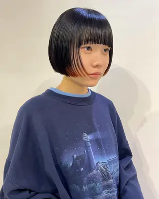 ショート カラー silo所属・silo MOKA 顔周りカット🦦のヘアスタイル