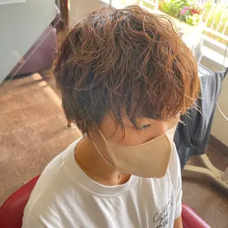 ショート パーマ コゾノ ミキコのヘアスタイル