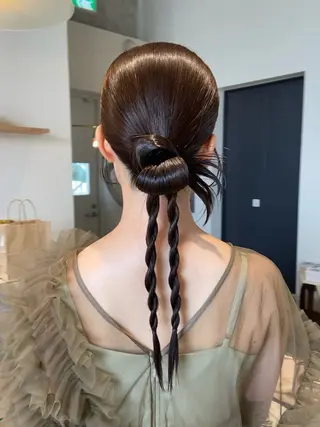ロング 石川 瑠琉のヘアスタイル