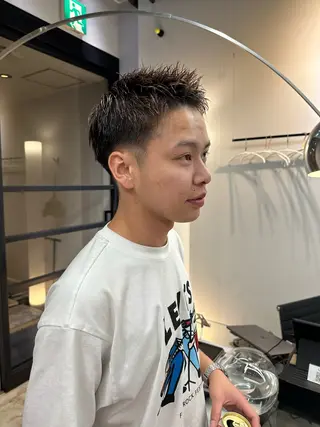 メンズ sho メンズカット　パーマのヘアスタイル