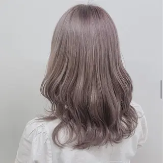 セミロング カラー くすみミルクティー/ ブラウン🪡TOWAのヘアスタイル