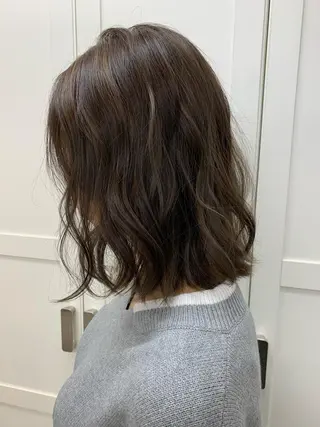 ミディアム カラー ハットリ /北習志野のヘアスタイル