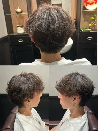 パーマ メンズ ありが みさのヘアスタイル