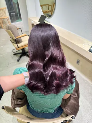 カラー ulu名古屋栄所属・落合しほ/韓国ヘア/ 髪質改善/縮毛矯正のヘアスタイル