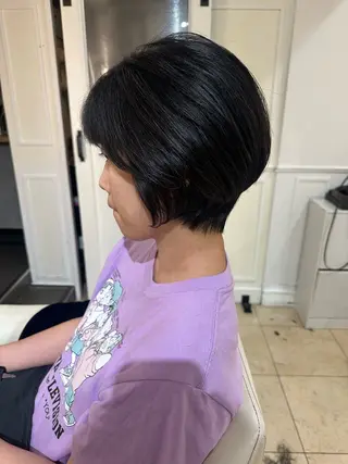 ショート LEWIN ginza所属・miku メンズカットモデルのヘアスタイル