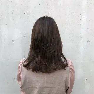 ミディアム カラー ヘアアレンジ 韓国×巻ける髪質改善 💍maki💍のヘアスタイル