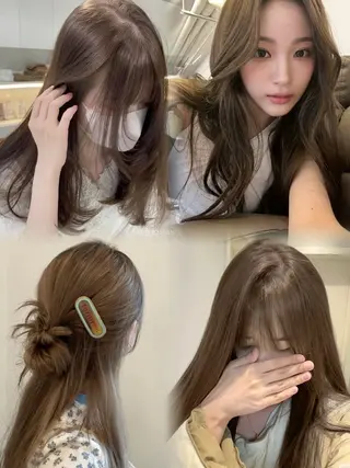 ロング ♡ナチュラルガーリー ♡ベージュ♡RINAのヘアスタイル