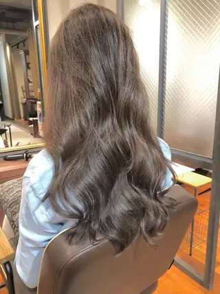 ロング カラー Leverage New York所属・店長 濱口敬太のヘアスタイル