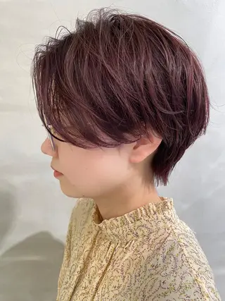 ショート カラー 半個室女性salon 🩰Natsumiのヘアスタイル