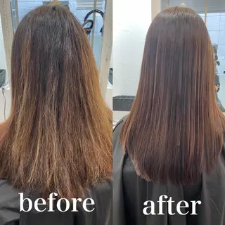 ロング 縮毛矯正/髪質改善 主税巧一のヘアスタイル