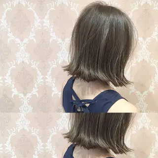 ミディアム カラー graxi'    グラシー所属・ブリーチ/ハイトーン SERINAのヘアスタイル