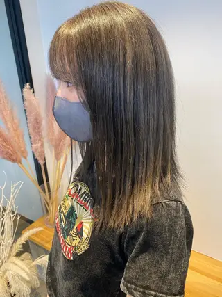 ミディアム カラー 🌼ハイライト透明感 🌼maiのヘアスタイル