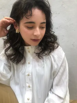 セミロング ♥️ブリーチ/ボブ/ レイヤー♥️maiのヘアスタイル