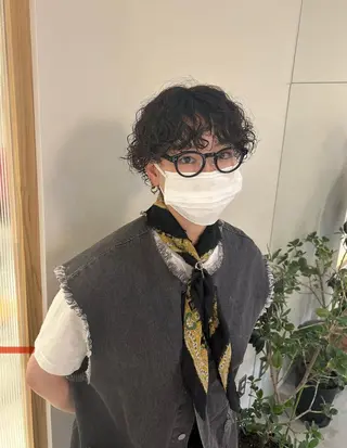 ショート パーマ 沖野 りょうのヘアスタイル