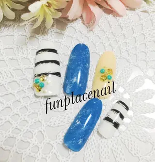 ショート ミディアム セミロング ロング カラー パーマ ヘアアレンジ メンズ キッズ ネイル まつエク nail salon&school felice所属・フェリーチェ瑞江店 新山のネイルデザイン