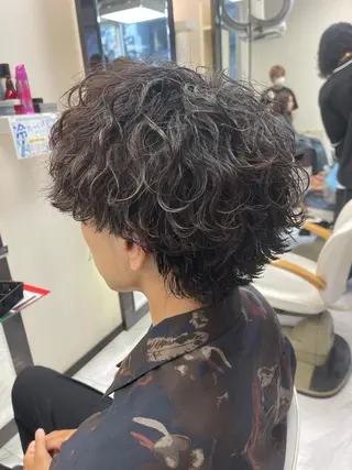 ショート パーマ メンズ ❄️メンズカット 落合諒❄️のヘアスタイル