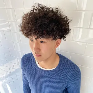 ショート カラー パーマ ヘアアレンジ メンズ キッズ ネイル マツエク・マツパ 中元 淳のヘアスタイル