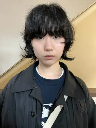 ショート パーマ レイヤー/ハイトーン /ブリーチ/安部佑哉のヘアスタイル
