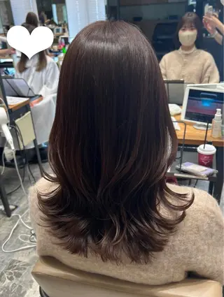 セミロング 🧡くびれヘア/前髪 顔周り🧡久原結衣のヘアスタイル