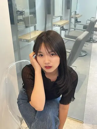 セミロング ciel hairdesign所属・綱島/髪質改善 /艶髪/ルキヤ‎‎のヘアスタイル