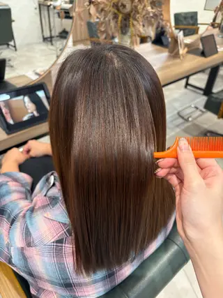 セミロング 🧸艶ブリーチ/深み カラー🌺Noa🌺のヘアスタイル