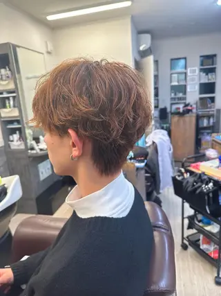 パーマ 仲川 遼のヘアスタイル
