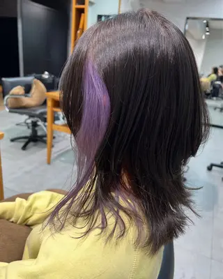 セミロング カラー インナーカラー👾 Chibiのヘアスタイル