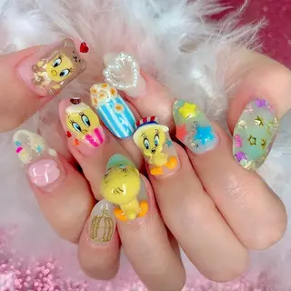 ネイル シェアサロンLei.g(レイジー)所属・3Dアートネイル💗 都築レナのネイルデザイン