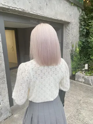 ショート カラー ヘアアレンジ メンズ 【ブリーチ】色落ち* お任せ🎀俊介のヘアスタイル