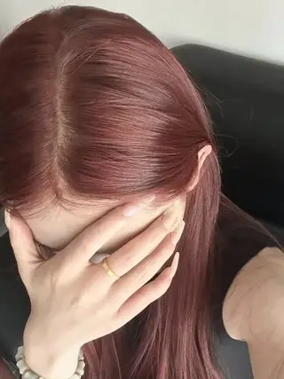 セミロング カラー モテ艶韓国ヘア 🤍りんのヘアスタイル