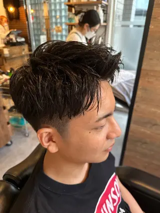 ショート ヘアアレンジ メンズ waltz barber salon所属・メンズサロン waltz　高野のヘアスタイル