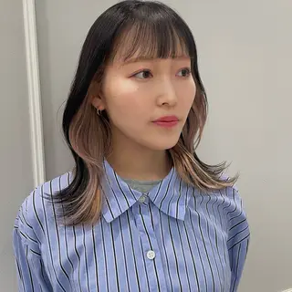 ミディアム 🩶赤み消しカラー 🐈⬛荻野美思🐾のヘアスタイル