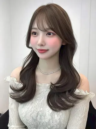 セミロング 顔周りカット💐/ 髪質改善/MAOのヘアスタイル