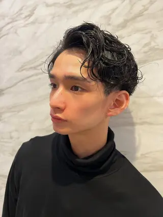 ショート カラー パーマ ヘアアレンジ メンズ 平川 友理/韓国ヘア💘のヘアスタイル