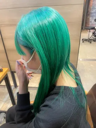 ロング カラー youres hair 髪質改善トリートメント&ヘッドスパ  新宿三丁目店【ユアーズヘア】所属・🦋透明感カラー 👑NODOKA🦋のヘアスタイル