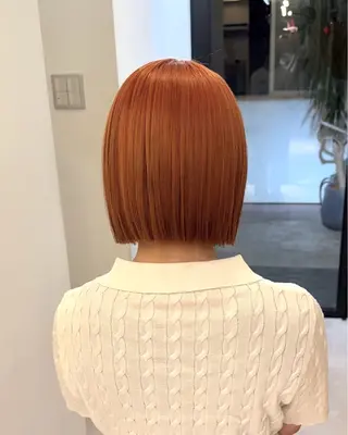ショート カラー リンダ所属・ベージュ/ボブ /縮毛矯正/スズキのヘアスタイル