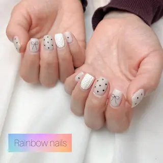 ネイル Rainbow nailsくろちゃんのネイルデザイン