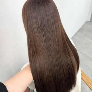 ロング カラー ヘアアレンジ ブリーチなしカラー /ベージュ/安形翔のヘアスタイル