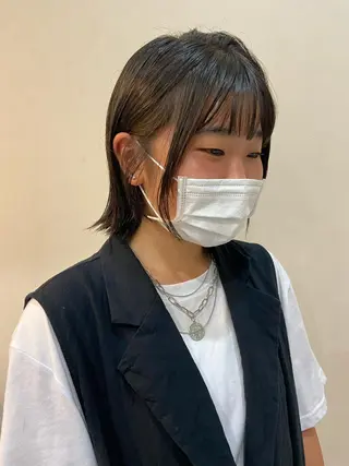 ミディアム ボブ/透明感カラー 🧸YUI❤️のヘアスタイル