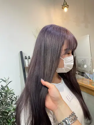 ロング カラー カラーモデル募集 吉原佳穂💗のヘアスタイル