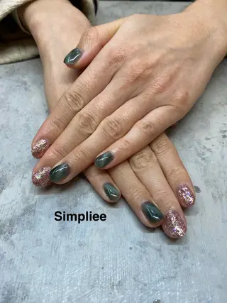 ネイル シンプリー🧚🏻 ワン👗渋谷店もえなのネイルデザイン