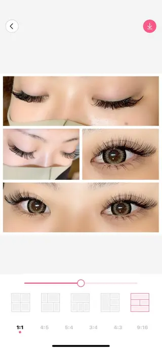 マツエク・マツパ GLITTER NAILS高速長田のマツエク・マツパデザイン