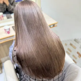 ロング ハイトーンカラー 髪質改善カラーノトのヘアスタイル